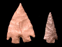 Late Archaic dart points from the Lower Pecos.