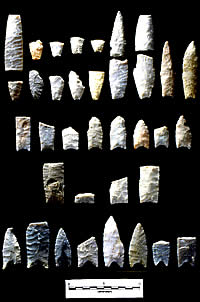 photo of lanceolate points