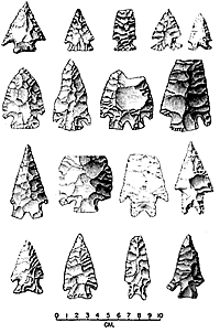 drawing of dart points