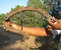 photo of part of a wagon brake