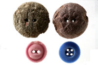 photo of buttons found at the farm