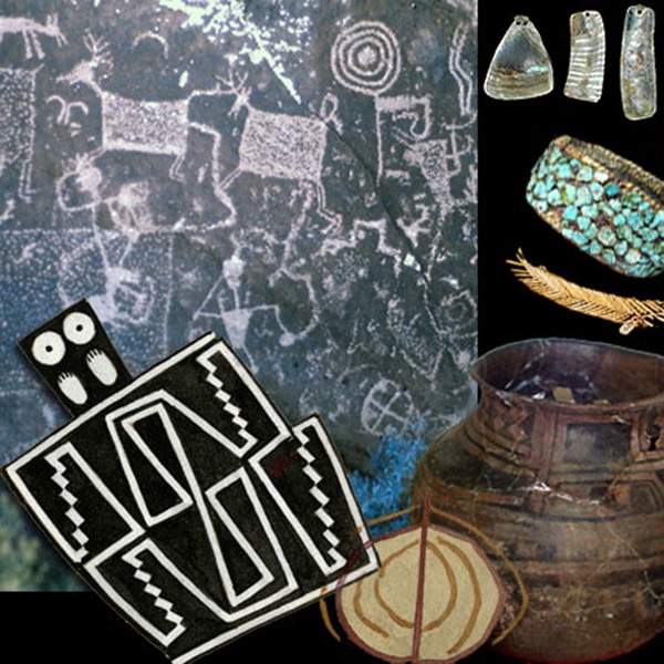 collage of various types of indigenous art
