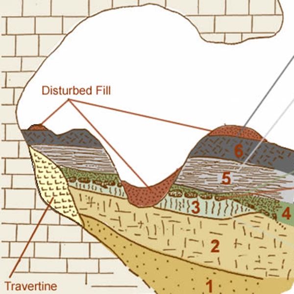 schematic illustration of stratigraphy