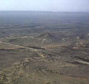 photo of I.H. 10 snakes through Pecos County, just south of Squawteat Peak