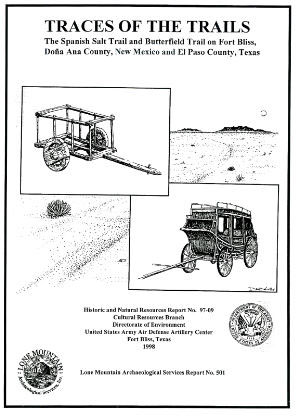 Cover of report detailing the search for traces of the Spanish Salt Trail 