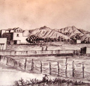 Sketch of Ysleta Pueblo
