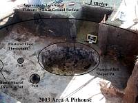 Photo of excavation with floor of pithouse.
